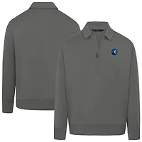 Unisex Levelwear Gray Minnesota Timberwolves Luxe Signature Quarter-Zip Tri-Blend Sweatshirt