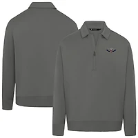 Unisex Levelwear Gray New Orleans Pelicans Luxe Signature Quarter-Zip Tri-Blend Sweatshirt
