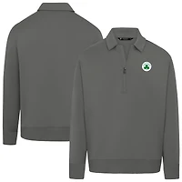 Unisex Levelwear Gray Boston Celtics Luxe Signature Quarter-Zip Tri-Blend Sweatshirt
