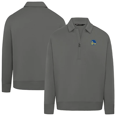 Unisex Levelwear Gray Golden State Warriors Luxe Signature Quarter-Zip Tri-Blend Sweatshirt