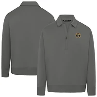Unisex Levelwear Gray Denver Nuggets Luxe Signature Quarter-Zip Tri-Blend Sweatshirt