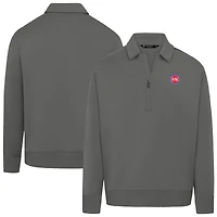 Unisex Levelwear Gray Detroit Pistons Luxe Signature Quarter-Zip Tri-Blend Sweatshirt