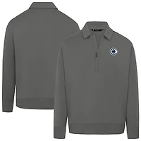Unisex Levelwear Gray LA Clippers Luxe Signature Quarter-Zip Tri-Blend Sweatshirt