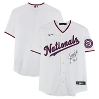 Eli Willits Washington Nationals Autographed White Nike Replica Jersey with "2025 #1 Pick" Inscription