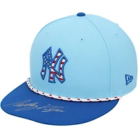 Anthony Volpe New York Yankees Autographed Game-Used Blue Cap vs. New York Mets on July 4, 2025