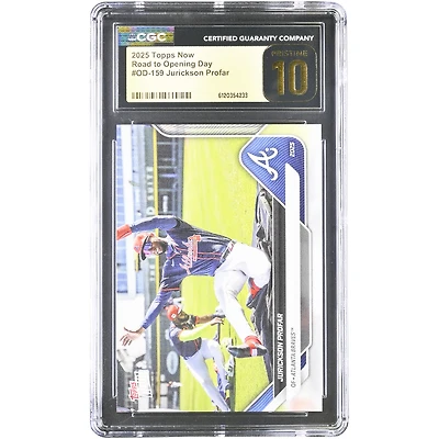 Jurickson Profar Atlanta Braves 2025 Topps Now Road to Opening Day #OD-159 CGC Authenticated PRISTINE 10 Card