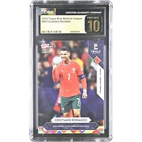 Cristiano Ronaldo Portugal National Team 2025 Topps Now Nations League Icon Strikes to Put Portugal in Final #1 CGC Authenticated PRISTINE 10 Card