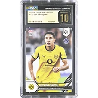 Jobe Bellingham Borussia Dortmund 2025-26 Topps Now UEFA CL Rookie Makes UEFA Champions League Debut #12 CGC Authenticated PRISTINE 10 Rookie Card