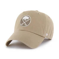 Men's '47  Khaki Buffalo Sabres Logo Clean Up Adjustable Hat