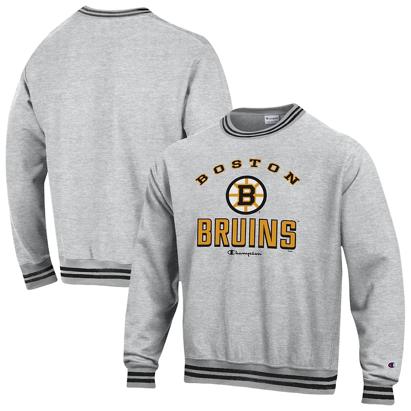 Men's Champion Gray Boston Bruins Reverse Weave Sweatshirt