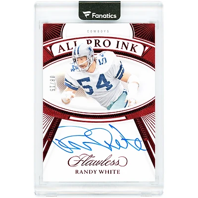 Randy White Dallas Cowboys Autographed 2024 Panini Flawless Ruby All Pro Ink #API-RWE #8/15 Card