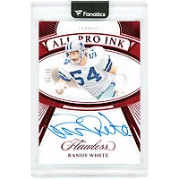 Randy White Dallas Cowboys Autographed 2024 Panini Flawless Ruby All Pro Ink #API-RWE #8/15 Card