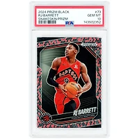 RJ Barrett Toronto Raptors 2024-25 Panini Prizm Black Snakeskin Prizm #73 PSA Authenticated 10 Card