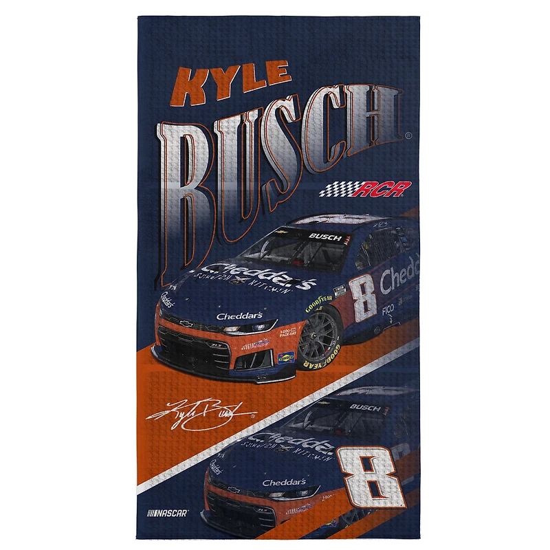 The Northwest Group Kyle Busch Reflection 35" x 60" Waffle Weave Beach Towel