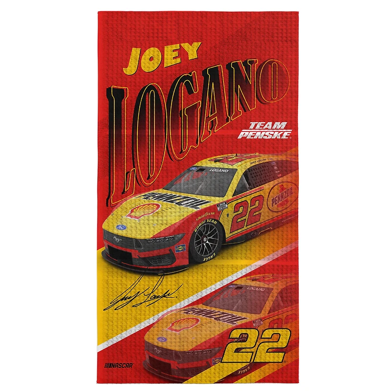The Northwest Group Joey Logano Reflection 35" x 60" Waffle Weave Beach Towel