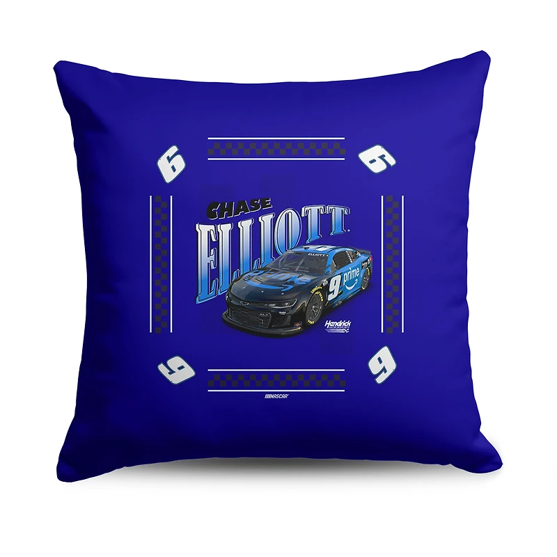 The Northwest Group Chase Elliott Whimsical Checks 18" x 18" Throw Pillow