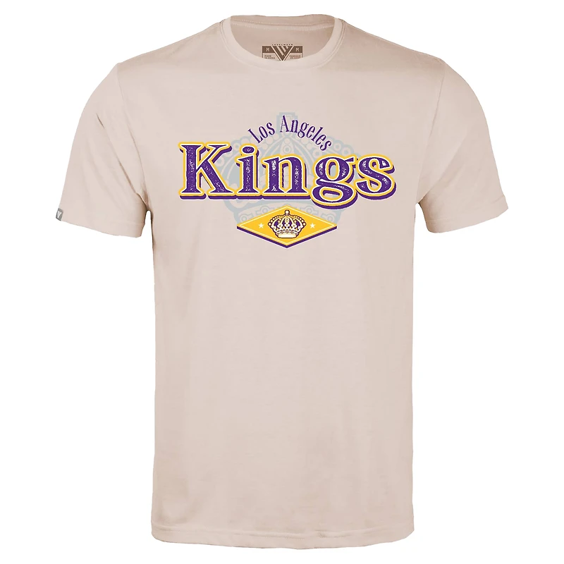 Men's Levelwear Khaki Los Angeles Kings Richmond Backdrop T-Shirt