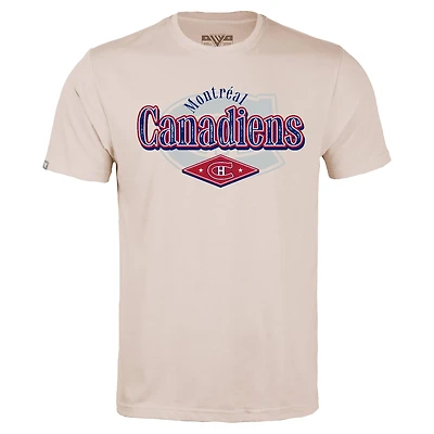 Men's Levelwear Khaki Montreal Canadiens Richmond Backdrop T-Shirt