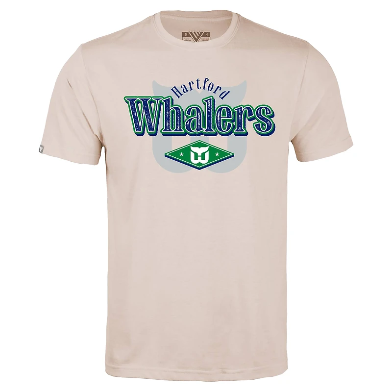 Men's Levelwear Khaki Hartford Whalers Richmond Backdrop T-Shirt