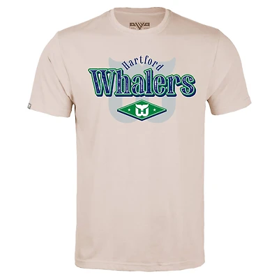 Men's Levelwear Khaki Hartford Whalers Richmond Backdrop T-Shirt