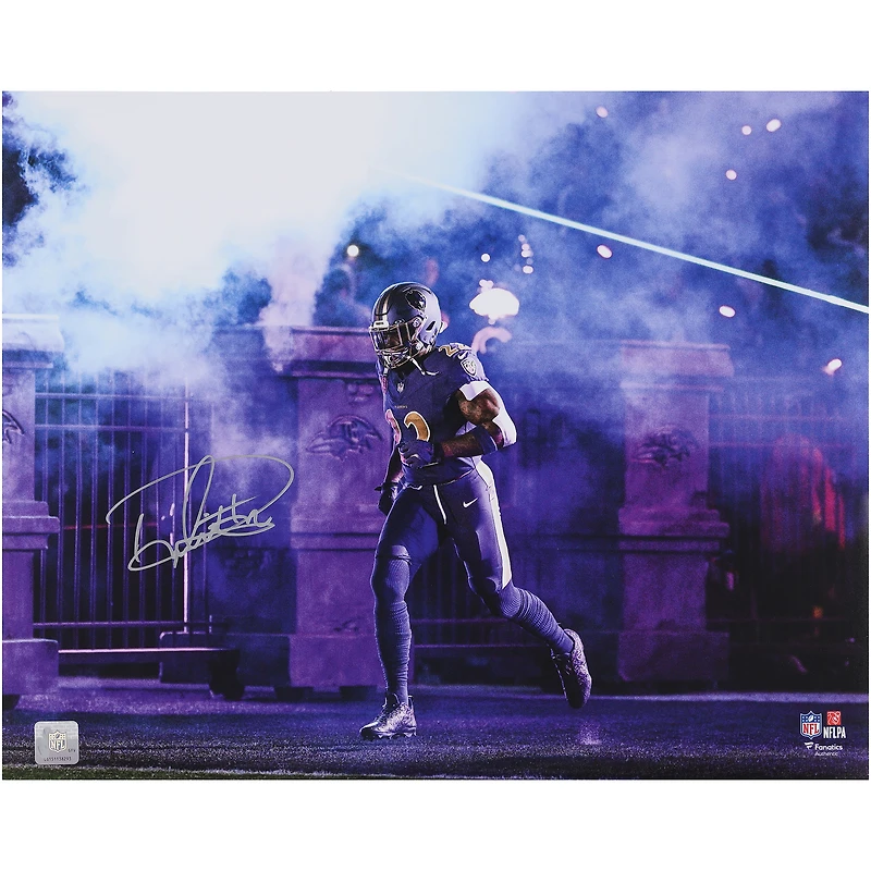 Derrick Henry Baltimore Ravens Autographed 16" x 20" Smoke Entrance Photograph