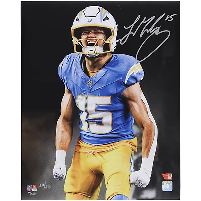 Ladd McConkey Los Angeles Chargers Autographed 16" x 20" Unleashed Photograph - Limited Edition of 25