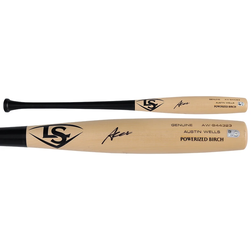 Austin Wells New York Yankees Autographed Louisville Slugger Game Model Bat