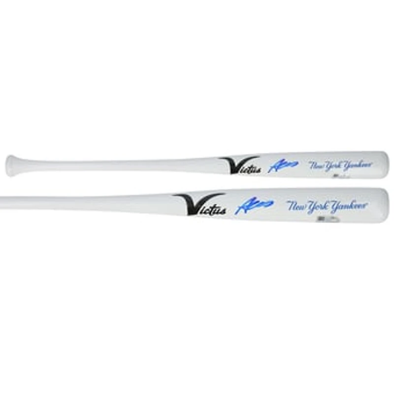 Austin Wells New York Yankees Autographed Victus Team ID Mini Bat
