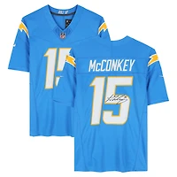 Ladd McConkey Los Angeles Chargers Autographed Powder Blue Nike Vapor F.U.S.E. Limited Jersey