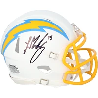 Ladd McConkey Los Angeles Chargers Autographed Riddell Speed Mini Helmet