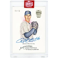 Andy Pettitte New York Yankees Autographed 2019 Topps Archives Signatures 2008 Topps Allen & Ginter's #138 #3/10 Card