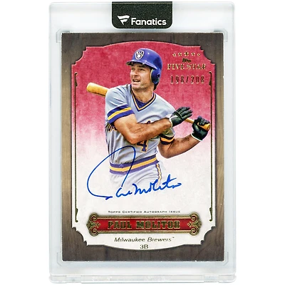 Paul Molitor Milwaukee Brewers Autographed 2012 Topps Five Star #FSA-PM #198/208 Card