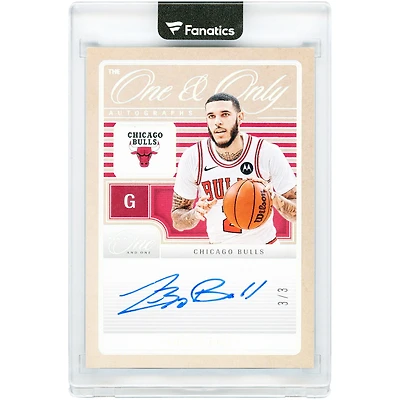 Lonzo Ball Chicago Bulls Autographed 2024-25 Panini One And One One & Only #OAO-BAL #3/3 Card