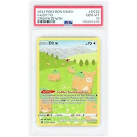 Ditto 2023 Pokemon Crown Zenith Ultra Rare #GG22 PSA Authenticated 10 Card
