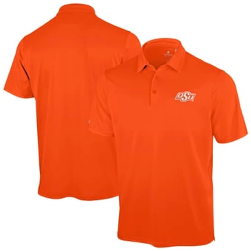 Men's Antigua Orange Oklahoma State Cowboys Unshakeable Solid Polo