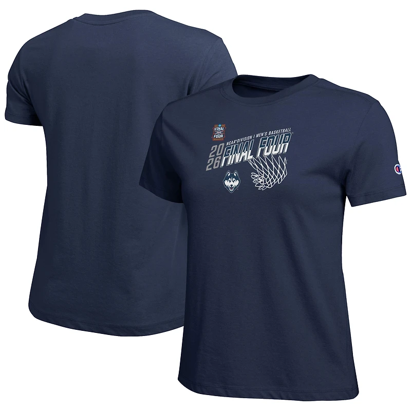 Women's Champion Navy UConn Huskies 2026 NCAA Men's Basketball Tournament March Madness Final Four Core T-Shirt