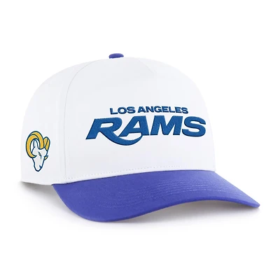 Men's '47 White/Royal Los Angeles Rams Relaxed Script Hitch Adjustable Hat