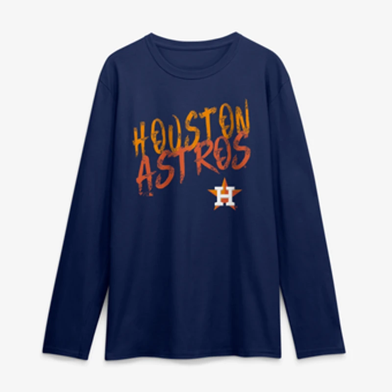 Men's Navy Houston Astros Hustle Long Sleeve T-Shirt