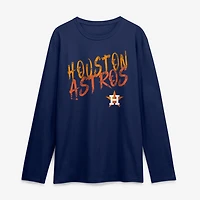 Men's Navy Houston Astros Hustle Long Sleeve T-Shirt