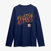 Men's Navy Houston Astros Hustle Long Sleeve T-Shirt