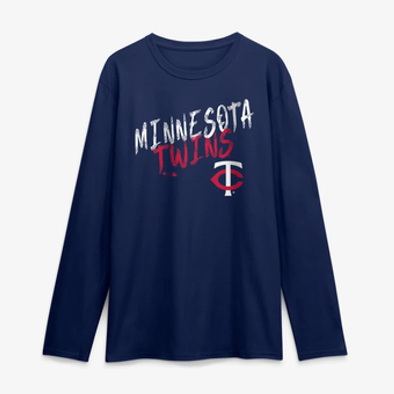 Men's Navy Minnesota Twins Hustle Long Sleeve T-Shirt