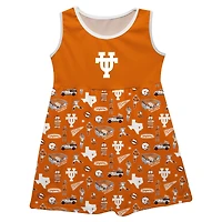 Girls Infant Vive La Fete Texas Orange Texas Longhorns Impressions Artwork Tank Top Dress