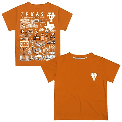 Toddler Vive La Fete Texas Orange Texas Longhorns Infant Impressions Artwork T-Shirt
