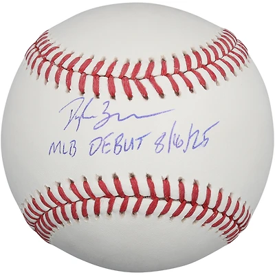 Dylan Beavers Baltimore Orioles Autographed Baseball with "MLB Debut 8/16/25" Inscription