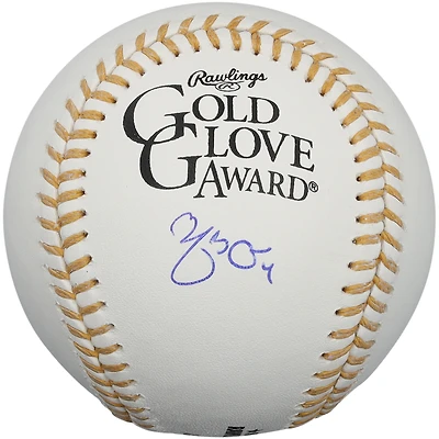Yadier Molina St. Louis Cardinals Autographed Gold Glove Logo Baseball
