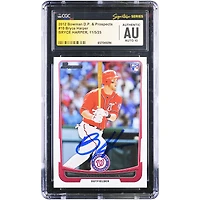 Bryce Harper Washington Nationals Autographed 2012 Bowman Draft Picks & Prospects #10 CGC Fanatics Witnessed Authenticated Auto 10 Rookie Card