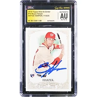 Bryce Harper Washington Nationals Autographed 2012 Topps Allen & Ginter #12 CGC Fanatics Witnessed Authenticated Auto 10 Rookie Card