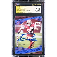 George Kittle San Francisco 49ers Autographed 2021 Panini Prestige Xtra Points Blue #146 #/249 CGC Fanatics Witnessed Authenticated Auto 10 Card