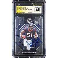 Will Anderson Jr. Houston Texans Autographed 2023 Panini Mosaic #376 CGC Fanatics Witnessed Authenticated Rookie Card