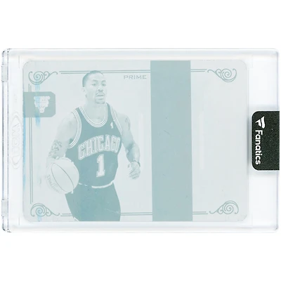 Derrick Rose Chicago Bulls 2013-14 Panini 2009-10 National Treasures NBA Logoman Cyan Printing Plate #36 #1/1 Card